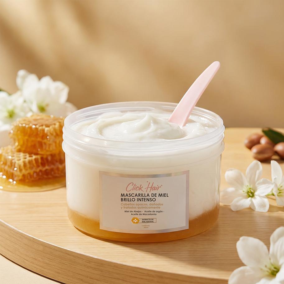 🍯 Click Hair Mascarilla de Miel Brillo Intenso