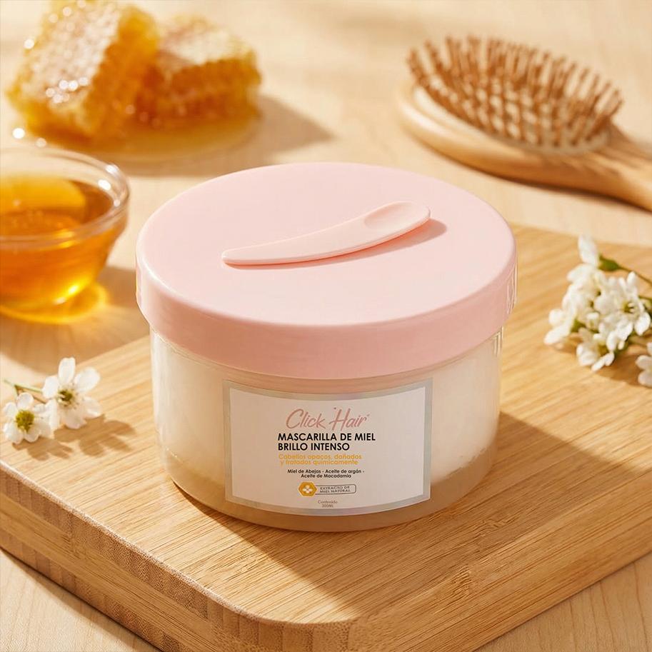 🍯 Click Hair Mascarilla de Miel Brillo Intenso