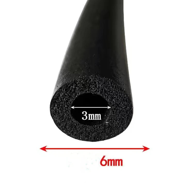 Length 1M to 3M Opencell Silicone Rubber Foam Tube Hollow Hose Solid Silicone Foam Strip Epdm Rubber Strip EPDM Foaming Strip
