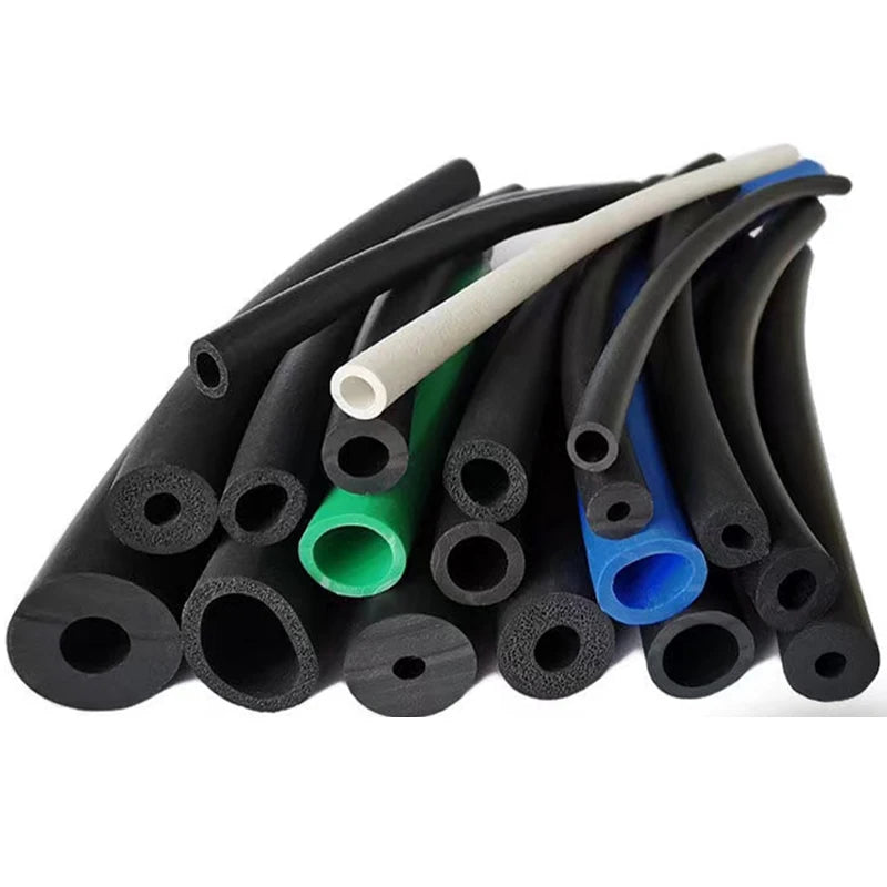 Length 1M to 3M Opencell Silicone Rubber Foam Tube Hollow Hose Solid Silicone Foam Strip Epdm Rubber Strip EPDM Foaming Strip