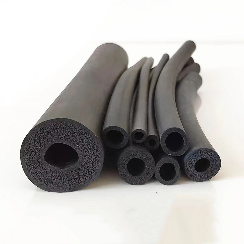Length 1M to 3M Opencell Silicone Rubber Foam Tube Hollow Hose Solid Silicone Foam Strip Epdm Rubber Strip EPDM Foaming Strip