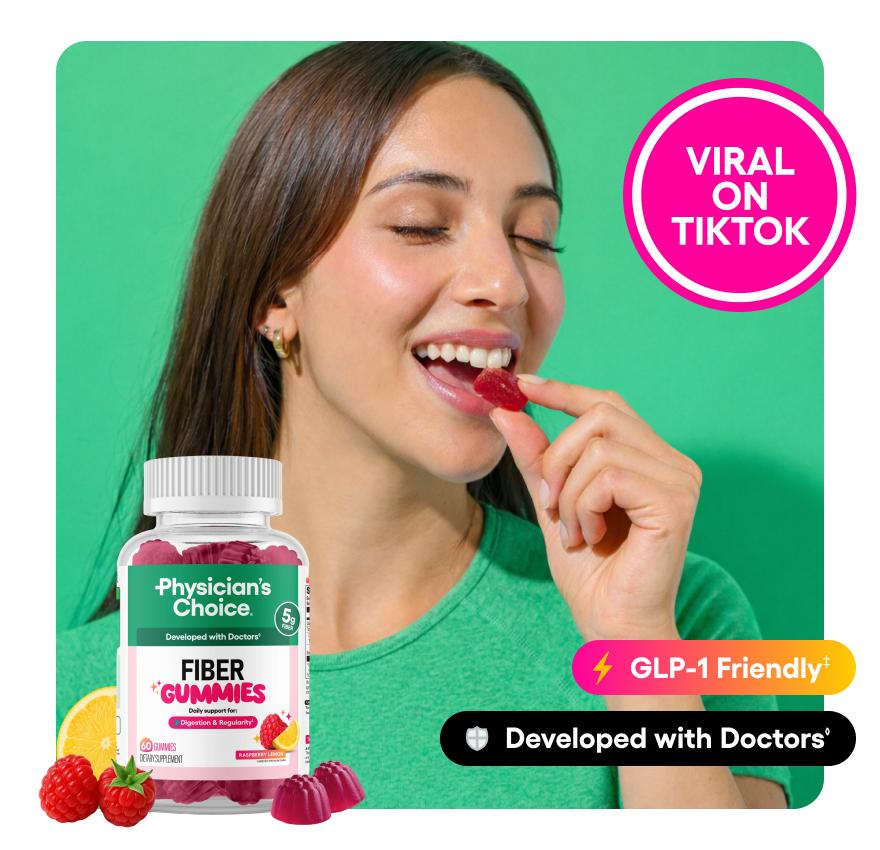 🍓 Fiber Gummies X60 Physician's Choice
