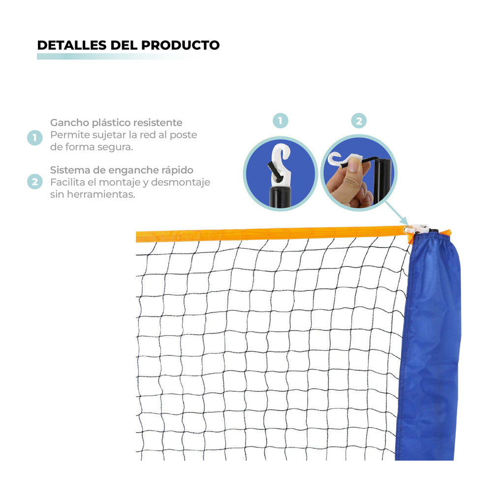 🏐 Red Portátil para Voleibol y Bádminton